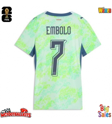 Switzerland Breel Embolo #7 Replica Away Stadium Shirt for Women World Cup 2026 Short Sleeve